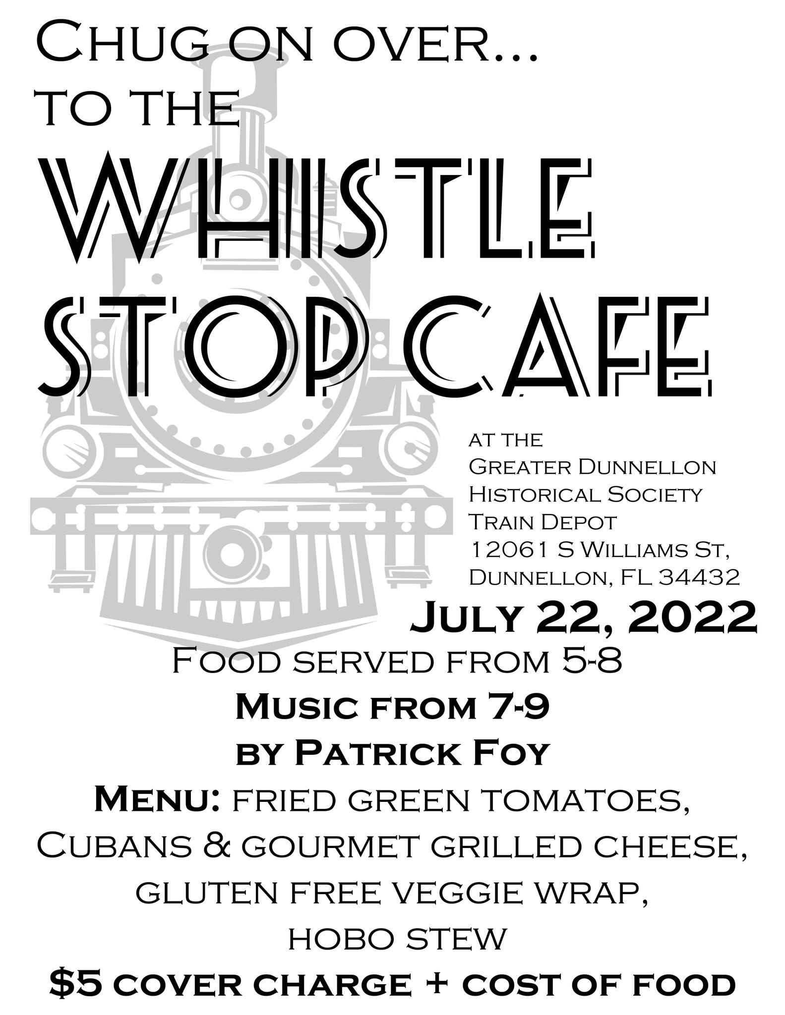 Whistle Stop Cafe July 22