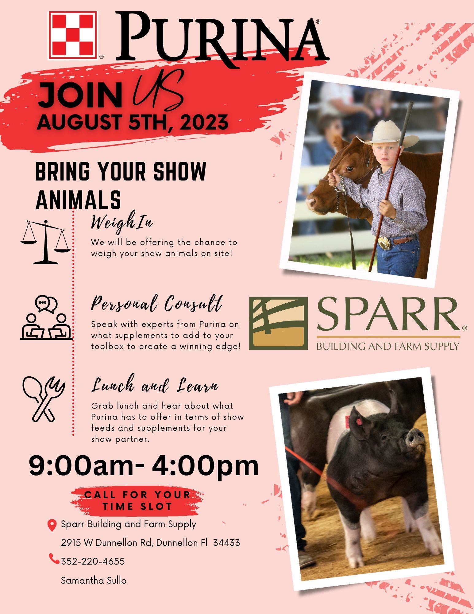 sparr bring your show animals in dunnellon, fl