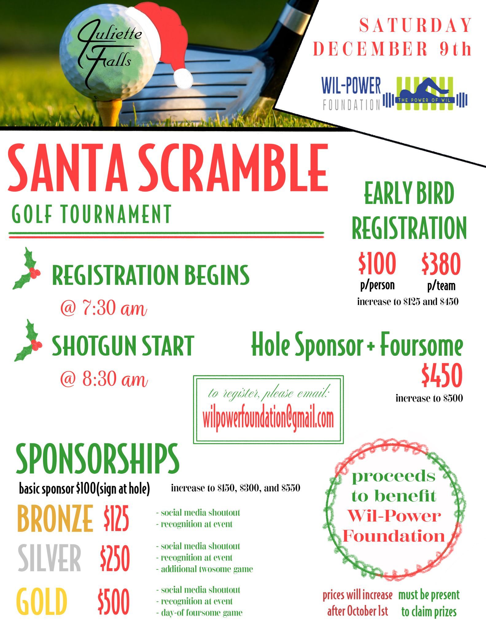 Santa Scramble Golf Tournament