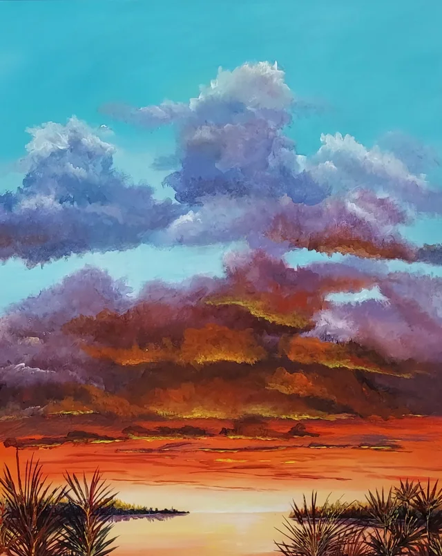 Acrylic adventures painting clouds and skies