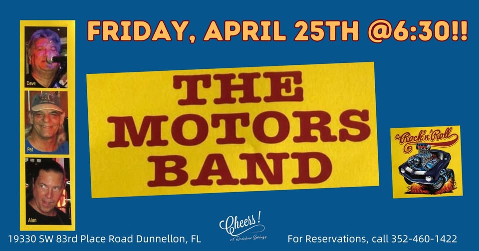 The motors band live at cheers