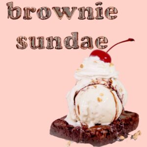 brownie sundae