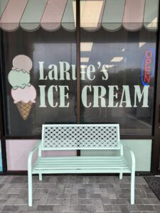 outside window of larues icecream
