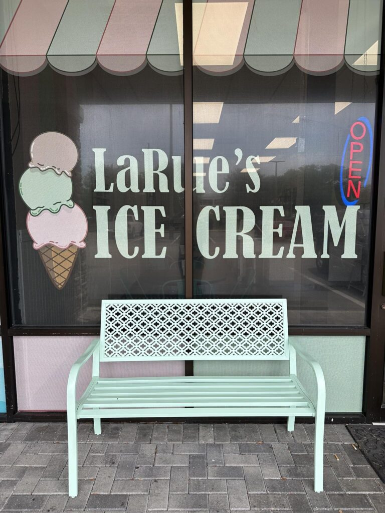 outside window of larues icecream