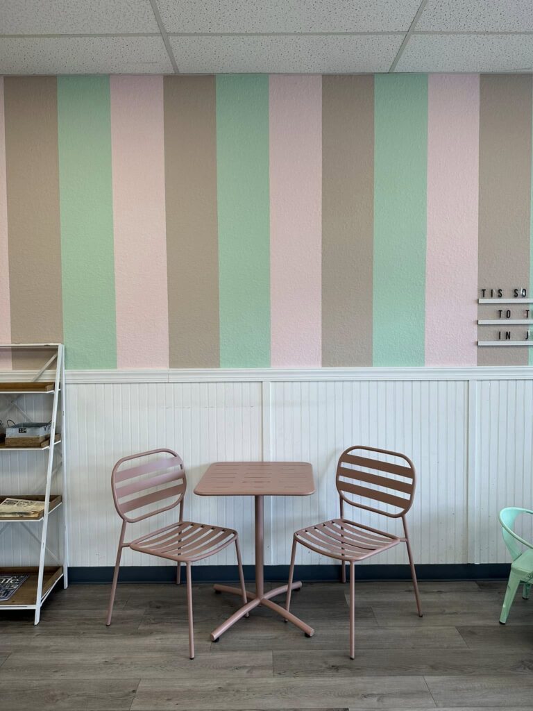 seating at larues icecream