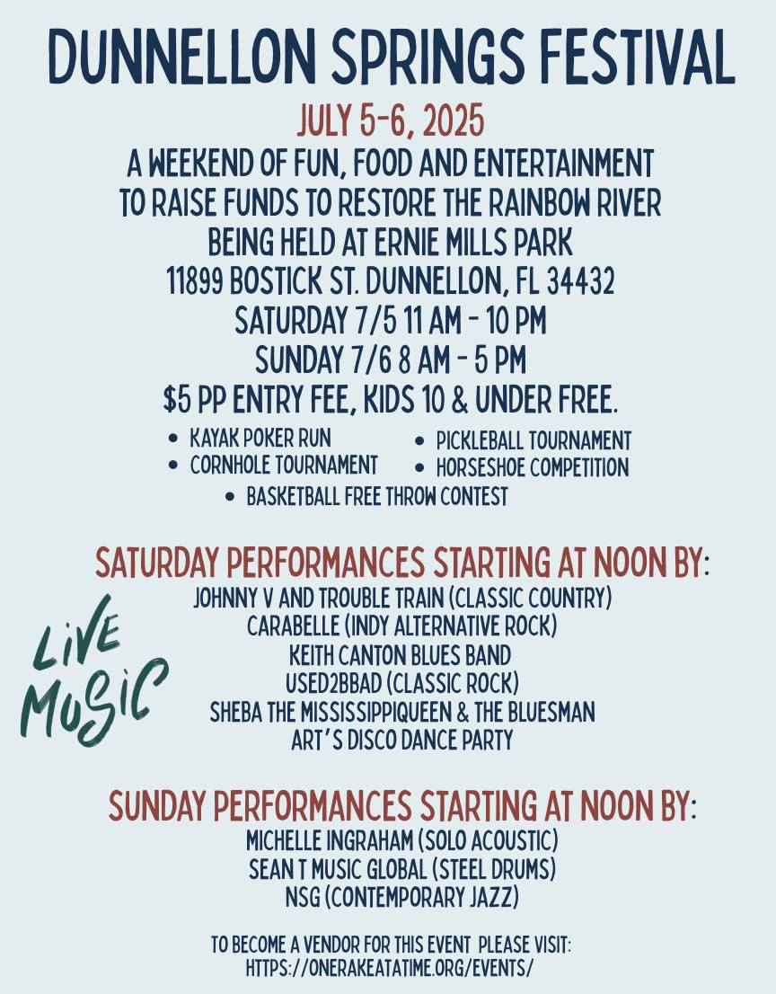 Dunnellon Springs Festival