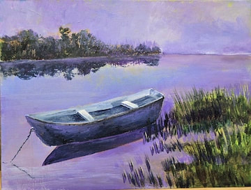 boat on a lake