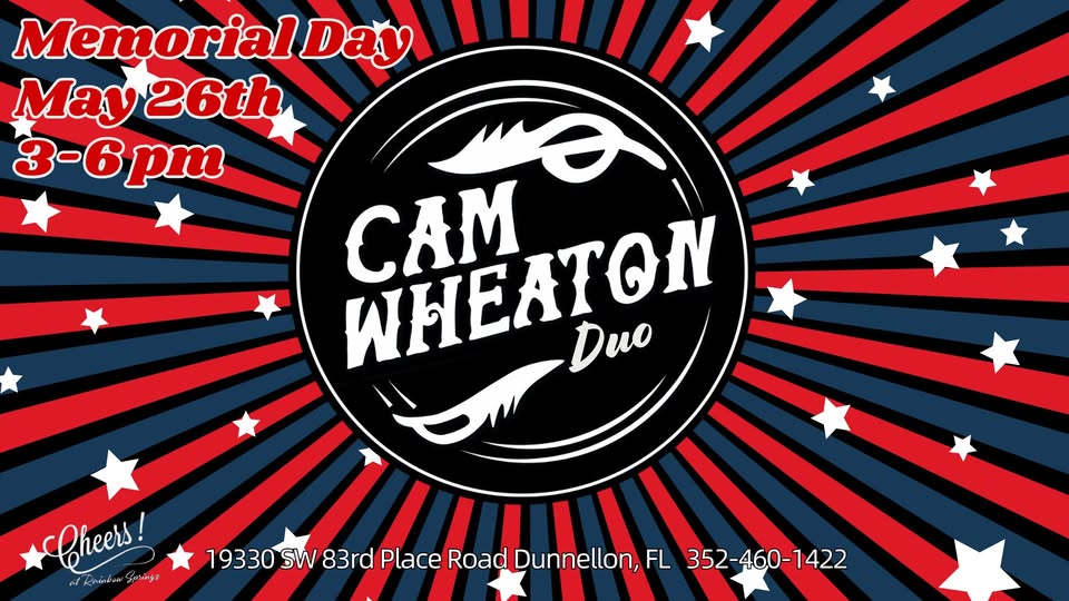 cam at cheers memorial day