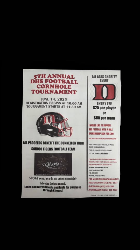 DHS Football Cornhole Tournament