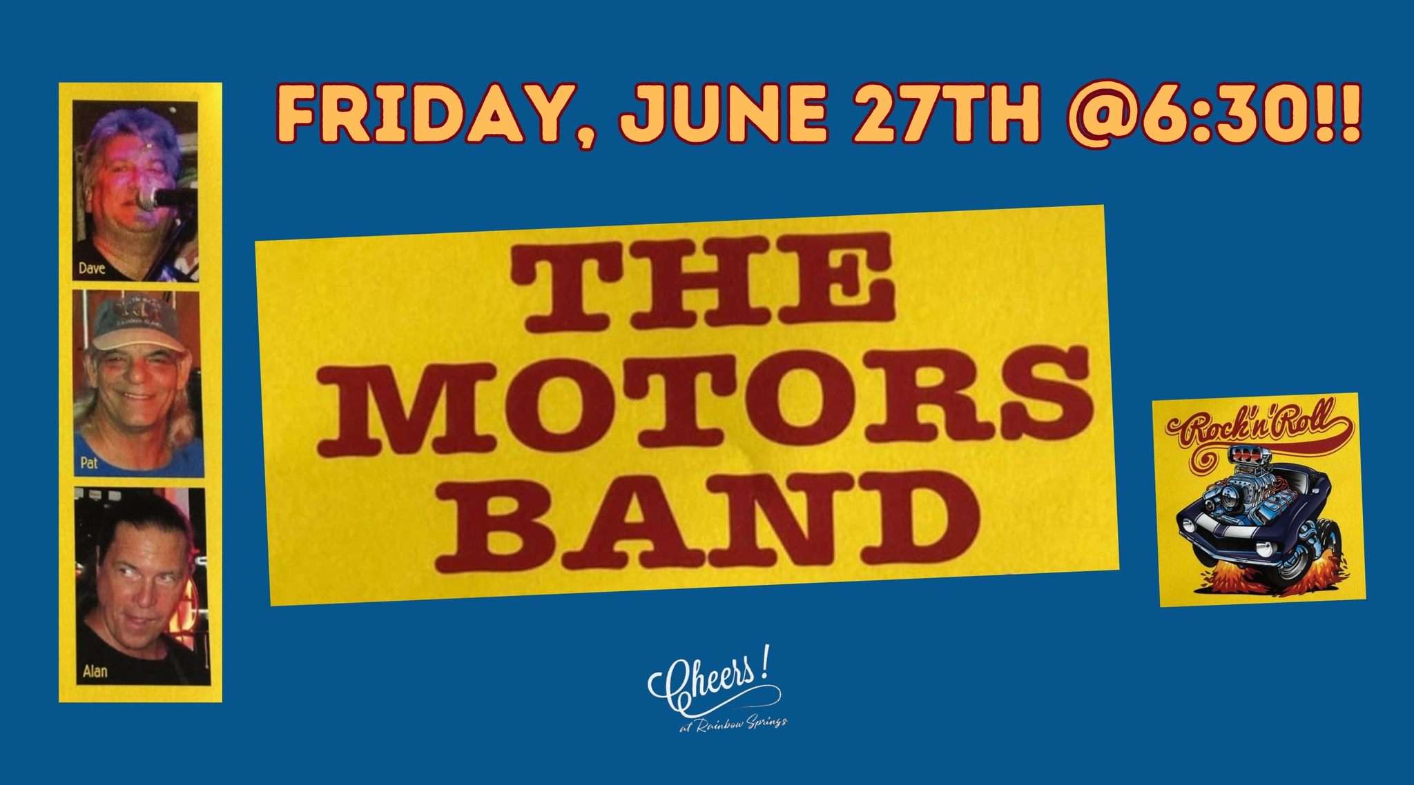 The motors band live at cheers june 2025