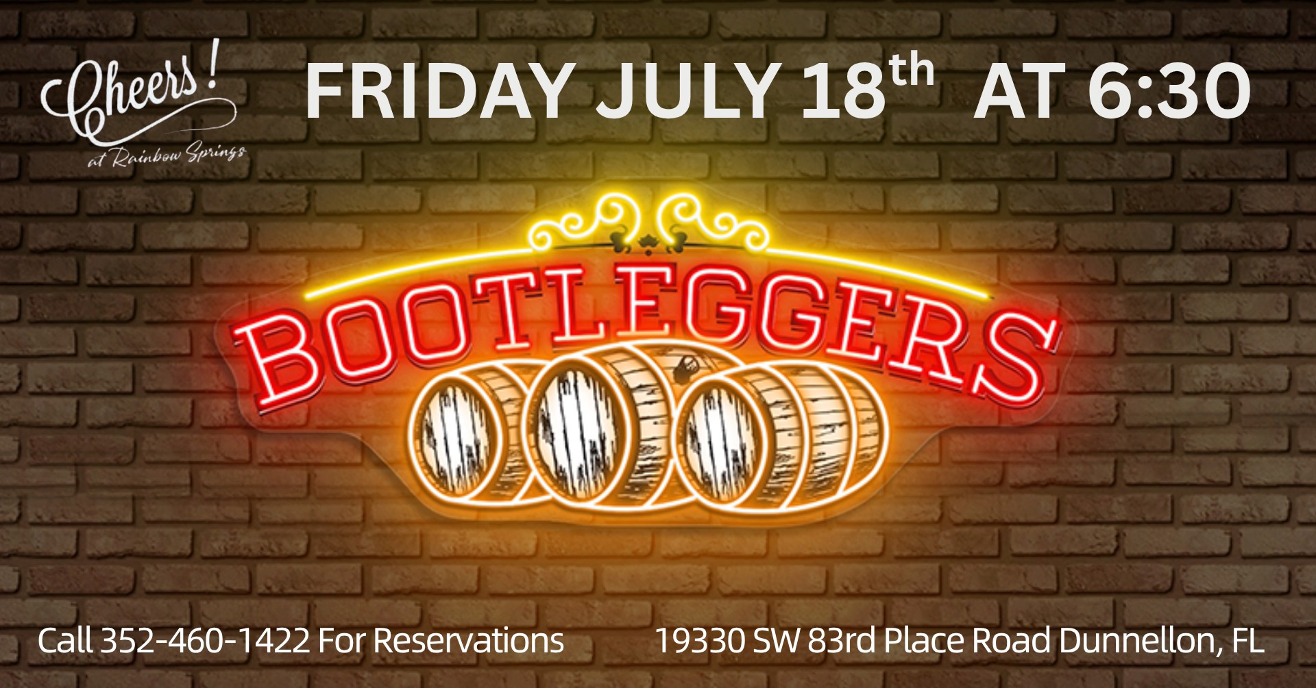 Bootleggers live at cheers