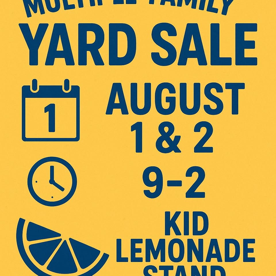 yard sale lemonade stand