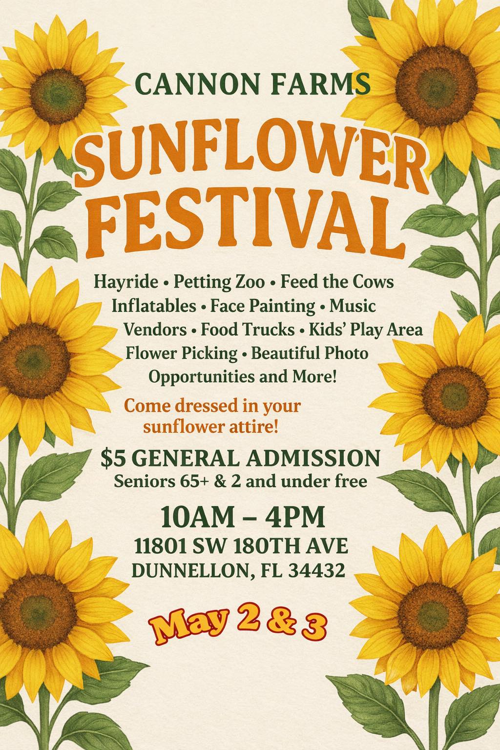 Sunflower Festival @ Cannon Farms
